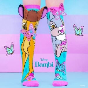 Madmia BAMBI SOCKS Toddler Socks 3D Print Fairytale Socks Ages 3-5 NEW!